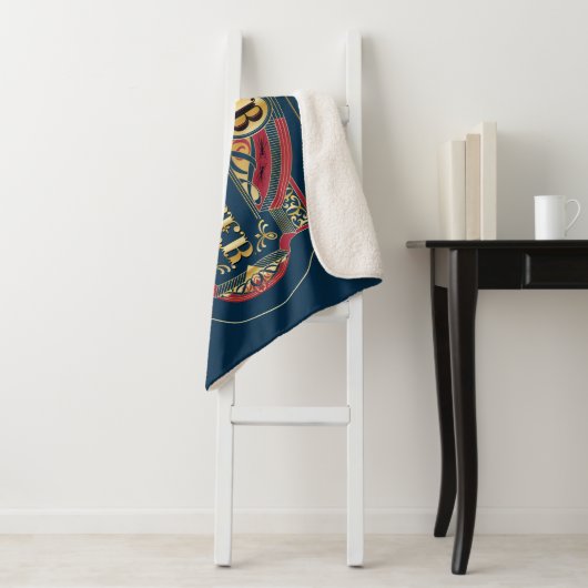 BUTTERBEER™ Horizontale Logo Sherpa Deken (In situ)