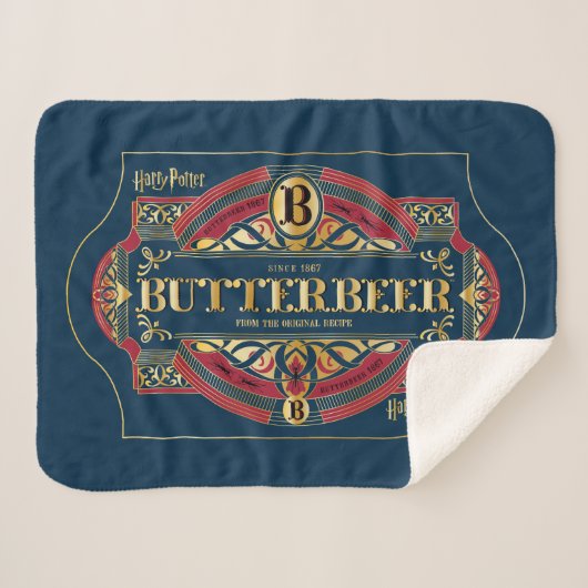 BUTTERBEER™ Horizontale Logo Sherpa Deken (Voorkant (horizontaal))