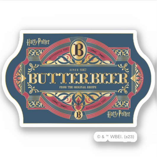 BUTTERBEER™ Horizontale Logo Sticker (Voorkant)