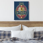 BUTTERBEER™ Verticale Logo Canvas Afdruk (Insitu (Slaapkamer))