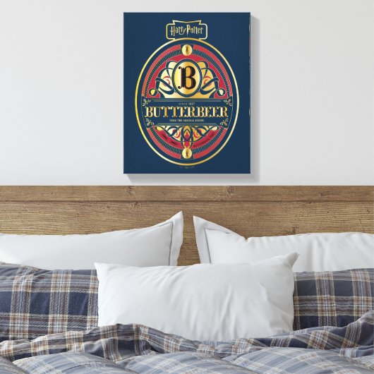 BUTTERBEER™ Verticale Logo Canvas Afdruk (Insitu (Slaapkamer))
