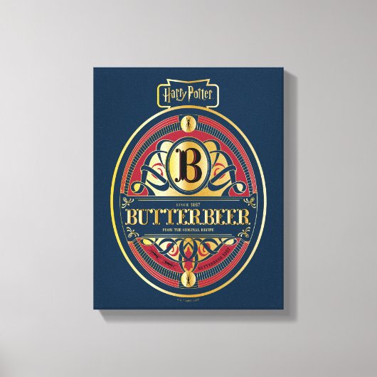 BUTTERBEER™ Verticale Logo Canvas Afdruk (Voorkant)