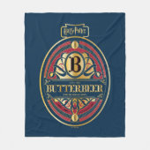 BUTTERBEER™ Verticale Logo Fleece Deken (Voorkant)