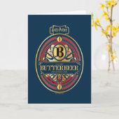 BUTTERBEER™ Verticale Logo Kaart (Gele Bloem)
