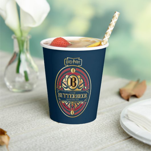 BUTTERBEER™ Verticale Logo Papieren Bekers (Insitu)