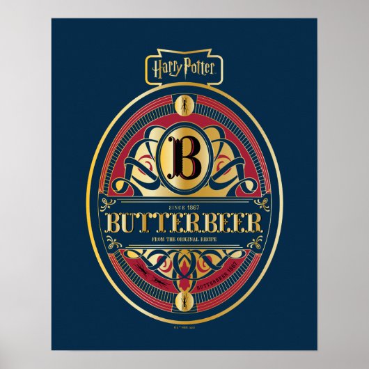BUTTERBEER™ Verticale Logo Poster (Voorkant)