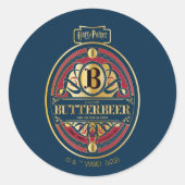 BUTTERBEER™ Verticale Logo Ronde Sticker (Voorkant)