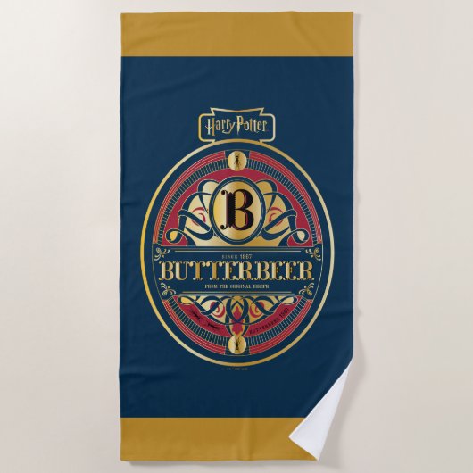 BUTTERBEER™ Verticale Logo Strandlaken (Voorkant)
