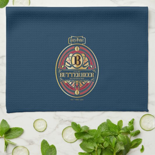 BUTTERBEER™ Verticale Logo Theedoek (Gevouwen)