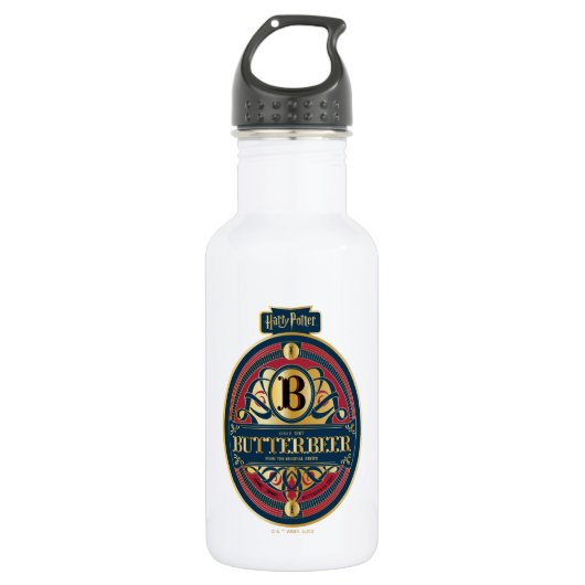 BUTTERBEER™ Verticale Logo Waterfles (Voorkant)