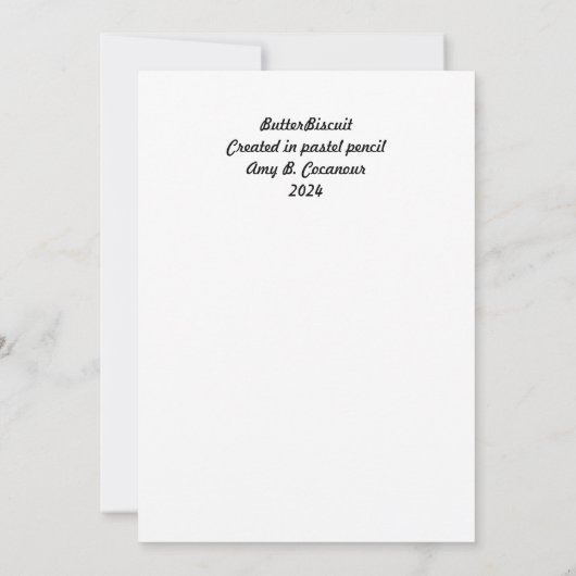 ButterBiscuit 5 "x7" Platte Notecard Bedankkaart (Achterkant)