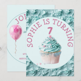 Buttercream Icing Party Verjaardag Kaart