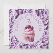 Buttercream Icing Party Verjaardag Kaart (Voorkant)