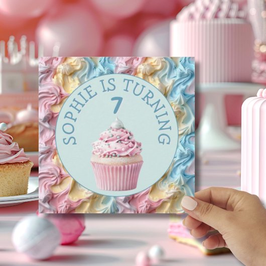 Buttercream Icing Party Verjaardag Kaart