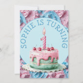 Buttercream Icing Party Verjaardag Kaart (Voorkant)