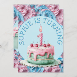 Buttercream Icing Party Verjaardag Kaart