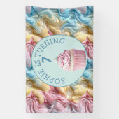 Buttercream Icing Party Verjaardag Spandoek (Verticaal)