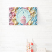 Buttercream Icing Party Verjaardag Spandoek (Insitu)