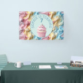 Buttercream Icing Party Verjaardag Spandoek (Beurs)