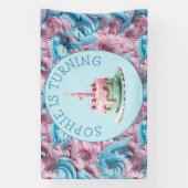 Buttercream Icing Party Verjaardag Spandoek (Verticaal)