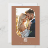 Buttercream, Soft Marigold & Blush Taupe Wedding Kaart (Achterkant)