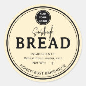 Buttercream Yellow Bakery Sourdough Bread Sticker (Voorkant)