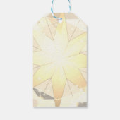 Buttercream Yellow Citrine Crystal Art Cadeaulabel (Achterkant)