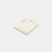 Buttercream Yellow Simple Modern Book Review Post-it® Notes (Schuin)