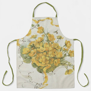 Buttercup Apron Garden Flowers Apron for Women   Schort