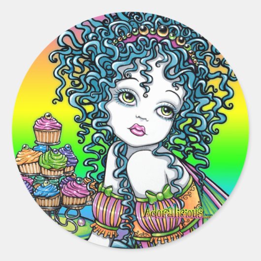 "Buttercup" beker Cake Couture Fairy Art Stickers (Voorkant)