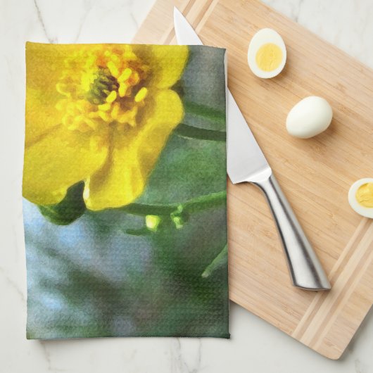 Buttercup bij de Pond Theedoek (Quarter Fold)