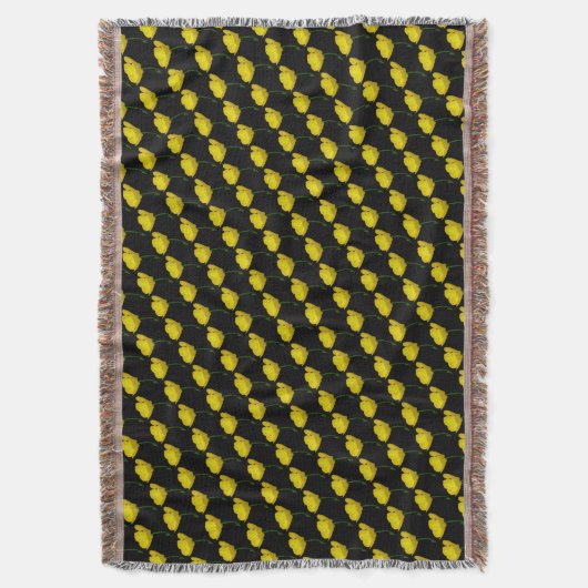 Buttercup Blanket Yellow Buttercup Thunnon Blanket Deken (Voorkant Verticaal)