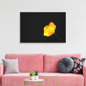 Buttercup Bloem 24x16 (60x40cm) waccna Canvas Afdruk (Insitu (Woonkamer))