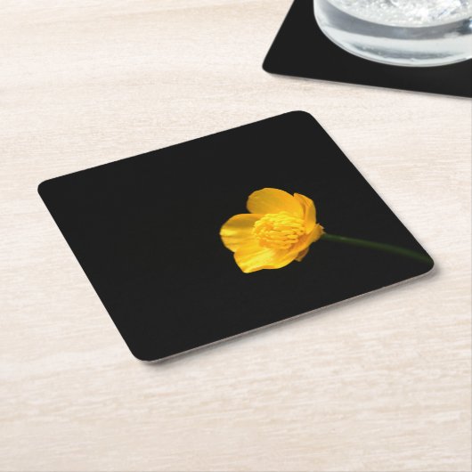 Buttercup Bloem coastercna Kartonnen Onderzetters (Schuin)