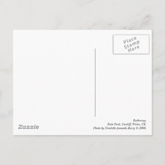 Buttercup Briefkaart (Achterkant)