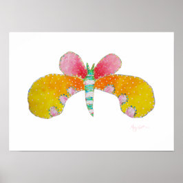 Buttercup Butterfly Print