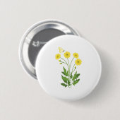 Buttercup Butterfly Ronde Button 5,7 Cm (Voorkant /achterkant)