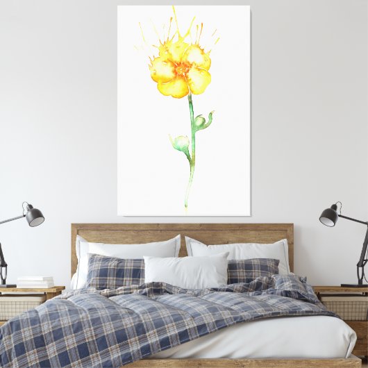 Buttercup Canvas Afdruk (Insitu (Slaapkamer))