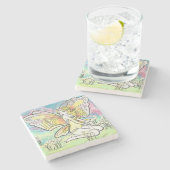 Buttercup Cartoon pastel Fairy Stone Onderzetter (Zijkant)