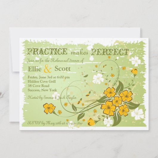 Buttercup Crescent Uitnodiging (Voorkant)