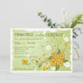 Buttercup Crescent Uitnodiging (Staand voorkant)