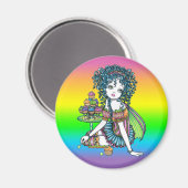 "Buttercup" Cup Cake Couture Fairy Art Magnet (Voorkant / Achterkant)