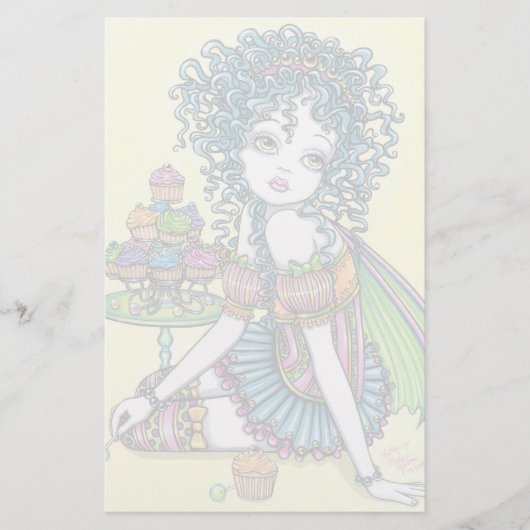 "Buttercup" Cup Cake Fairy Art Stationery Briefpapier (Voorkant)