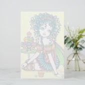 "Buttercup" Cup Cake Fairy Art Stationery Briefpapier (Staand voorkant)