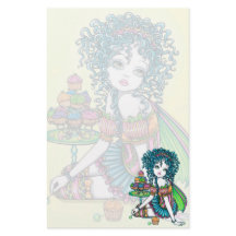 "Buttercup" Cup Cake Fairy Art Stationery