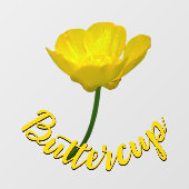 Buttercup Decline Gepersonaliseerd Buttercup Raamsticker (Vel)