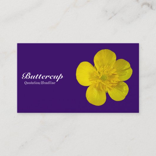 Buttercup - Deep Paars 330066 Visitekaartje (Voorkant)