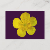 Buttercup - Donker Paars Visitekaartje (Achterkant)