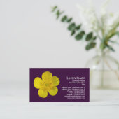 Buttercup - Donker Paars Visitekaartje (Staand voorkant)