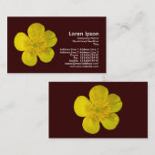 Buttercup - Donkerbruin Visitekaartje (Voorkant / Achterkant)